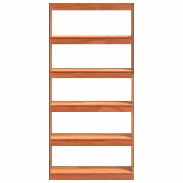 Bücherregal Wachsbraun 80 x 30 x 167,5 cm Massives Kiefernholz