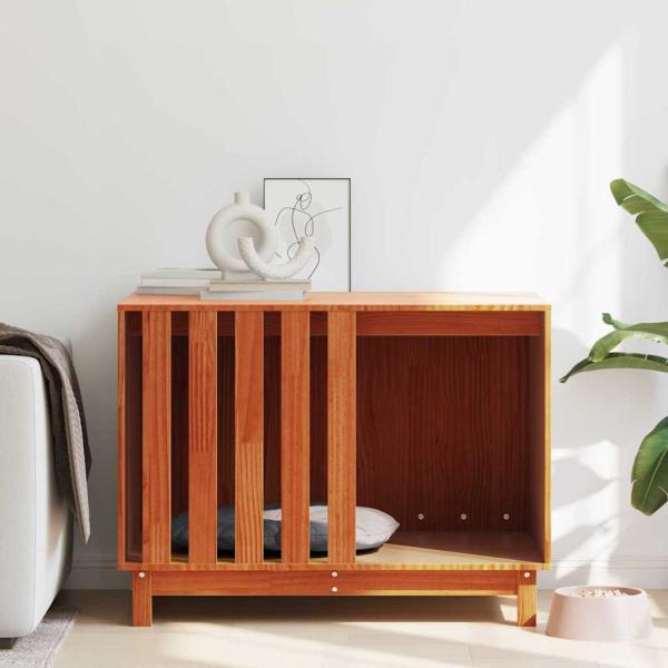 ARDEBO.de - Hundehütte Wachsbraun 90 x 60 x 67 cm Massives Kiefernholz