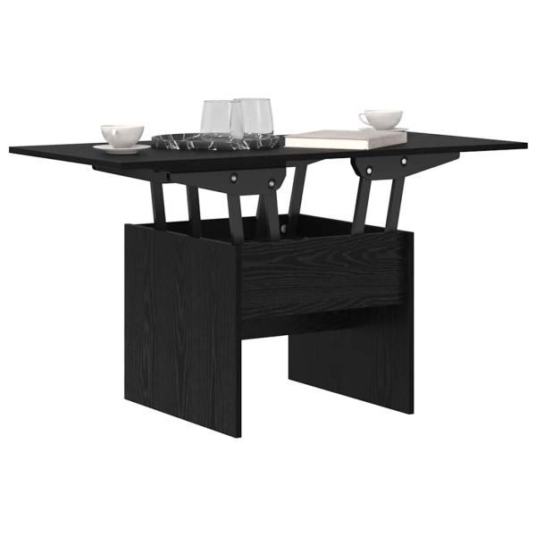 Couchtisch Schwarz Eichen-Optik 55 x 54,5 x 45 cm Holzwerkstoff