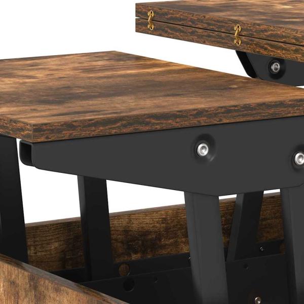 Couchtisch Geräucherte Eiche 55 x 54,5 x 45 cm Holzwerkstoff