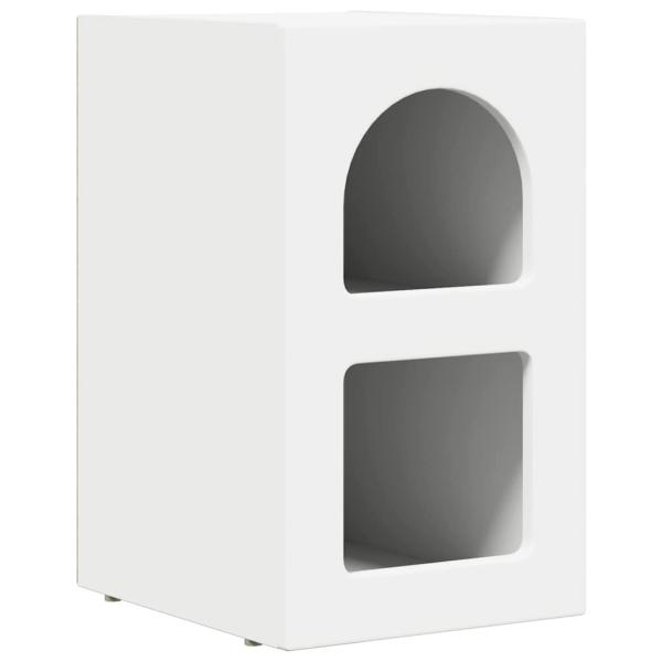 ARDEBO.de - Nachttisch 2 pcs Weiß 29,5 x 35 x 50 cm Holzwerkstoff