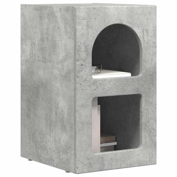 Nachttisch Beton Grau 29,5 x 35 x 50 cm Holzwerkstoff