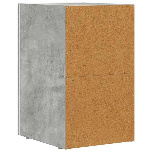 Nachttisch Beton Grau 29,5 x 35 x 50 cm Holzwerkstoff
