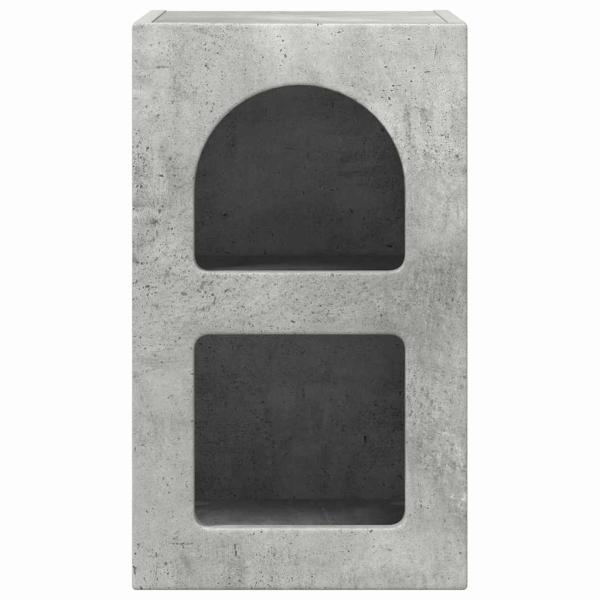 Nachttisch 2 pcs Beton Grau 29,5 x 35 x 50 cm Holzwerkstoff