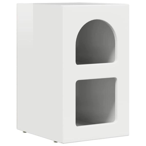 Nachttisch 2 pcs Hochglanz Weiß 29,5 x 35 x 50 cm Holzwerkstoff