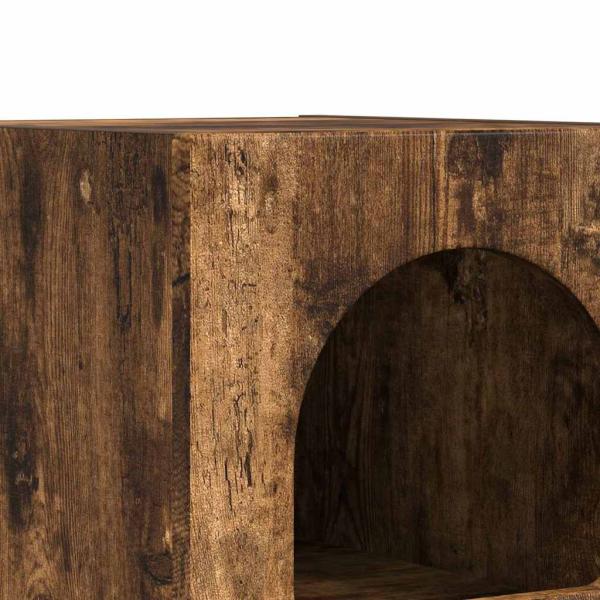 Nachttisch Geräucherte Eiche 29,5 x 35 x 50 cm Holzwerkstoff