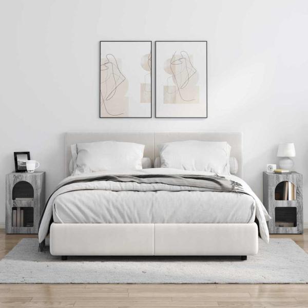 Nachttisch 2 pcs Graues Sonoma 29,5 x 35 x 50 cm Holzwerkstoff