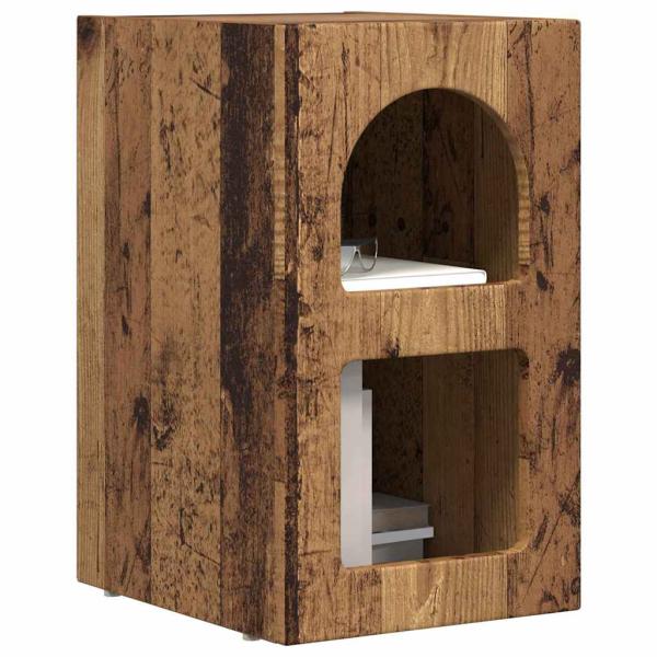 Nachttisch 2 pcs Altholz 29,5 x 35 x 50 cm Holzwerkstoff