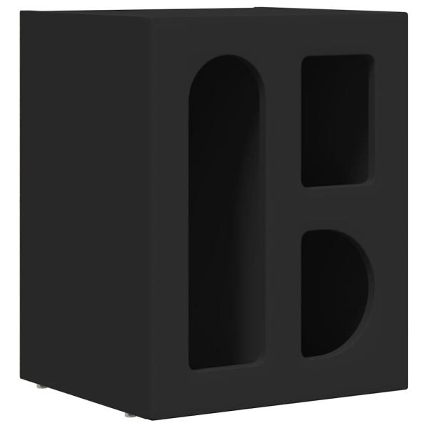 Nachttisch Schwarz 40 x 35 x 50 cm Holzwerkstoff