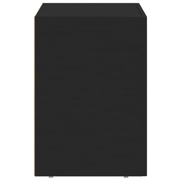 Nachttisch Schwarz 40 x 35 x 50 cm Holzwerkstoff