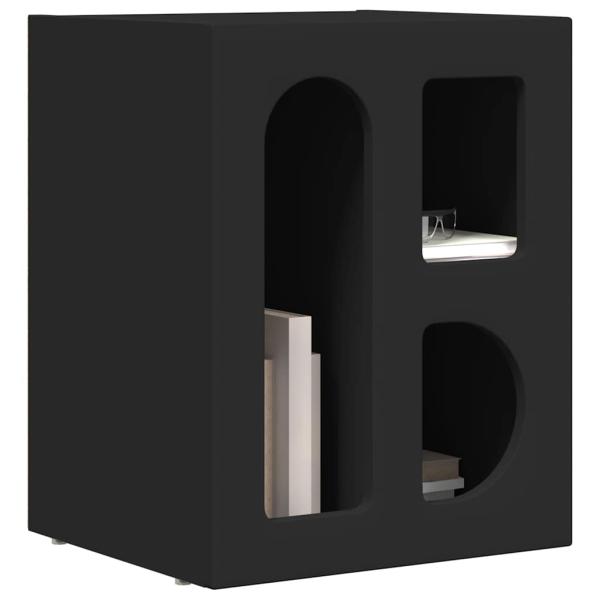 Nachttisch 2 pcs Schwarz 40 x 35 x 50 cm Holzwerkstoff