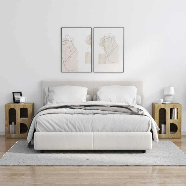 Nachttisch 2 pcs Sonoma-Eiche 40 x 35 x 50 cm Holzwerkstoff