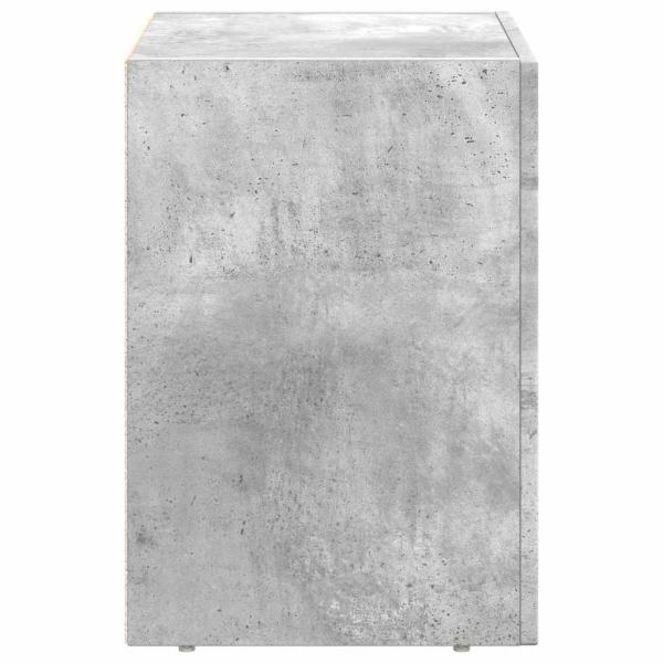 Nachttisch Beton Grau 40 x 35 x 50 cm Holzwerkstoff