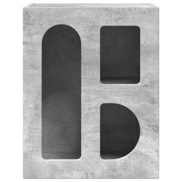 Nachttisch 2 pcs Beton Grau 40 x 35 x 50 cm Holzwerkstoff