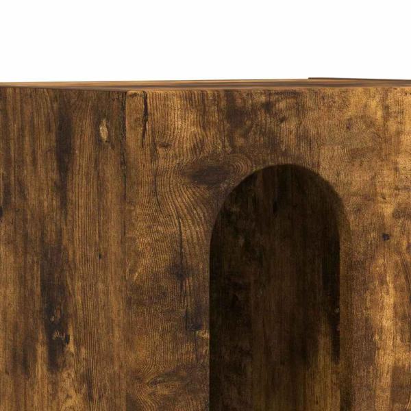 Nachttisch Geräucherte Eiche 40 x 35 x 50 cm Holzwerkstoff