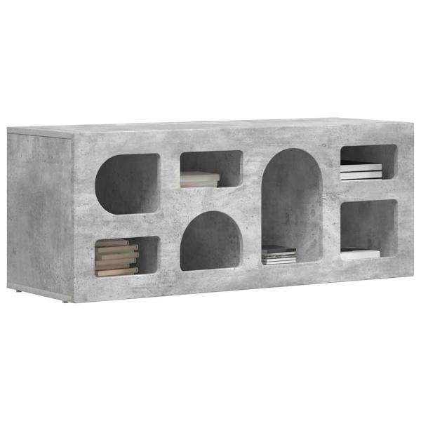 TV-Schränk Beton Grau 100 x 35 x 40 cm Holzwerkstoff