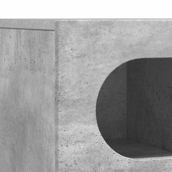TV-Schränk Beton Grau 100 x 35 x 40 cm Holzwerkstoff