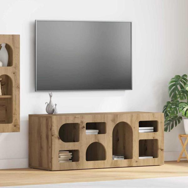 ARDEBO.de - TV-Schränk Artisan-Eiche 100 x 35 x 40 cm Holzwerkstoff