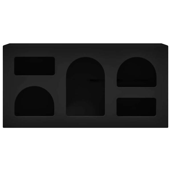 TV-Schränk Schwarz 80 x 35 x 40 cm Holzwerkstoff