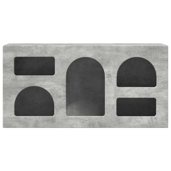 TV-Schränk ELST 80 x 35 x 40 cm Betongrau Holzwerkstoff