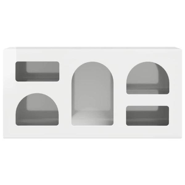 TV-Schränk Hochglanz Weiß 80 x 35 x 40 cm Holzwerkstoff