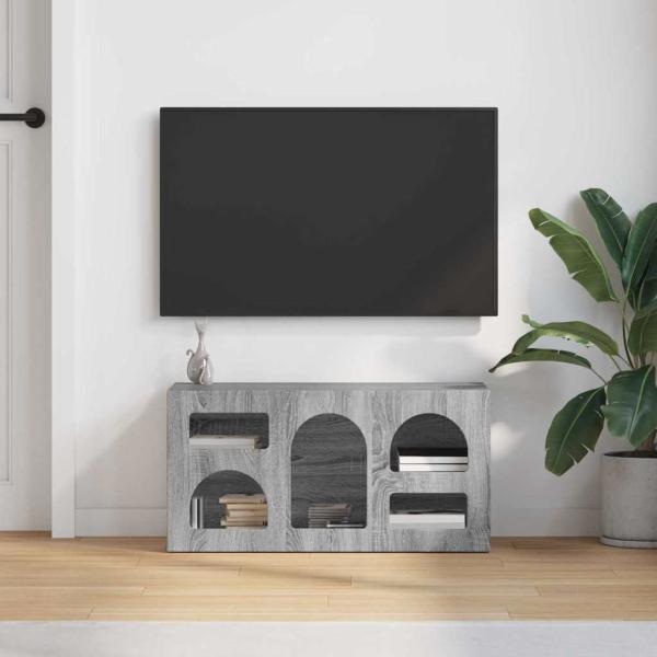 TV-Schränk ELST 80 x 35 x 40 cm Sonoma-Grau Holzwerkstoff