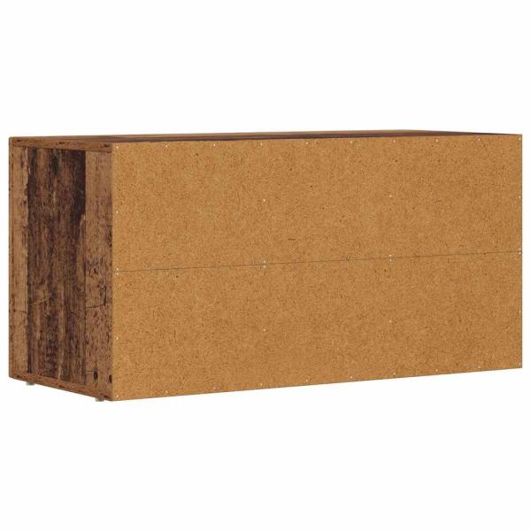 ARDEBO.de - TV-Schränk Altholz 80 x 35 x 40 cm Holzwerkstoff