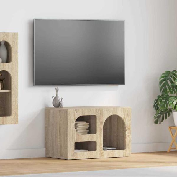 ARDEBO.de - TV-Schränk Sonoma-Eiche 60 x 35 x 40 cm Holzwerkstoff