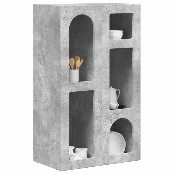 Sideboard Beton Grau 59 x 35 x 100,5 cm Holzwerkstoff