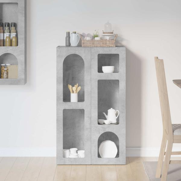 Sideboard Beton Grau 59 x 35 x 100,5 cm Holzwerkstoff