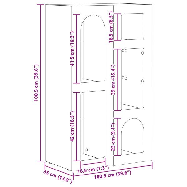Sideboard Altholz 59 x 35 x 100,5 cm Holzwerkstoff