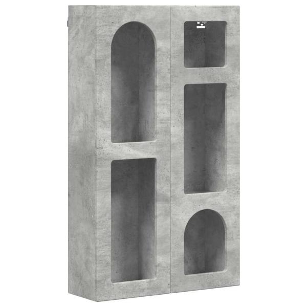 Hängeschrank Beton Grau 59 x 20 x 100 cm Holzwerkstoff