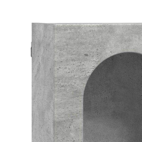 Hängeschrank Beton Grau 59 x 20 x 100 cm Holzwerkstoff