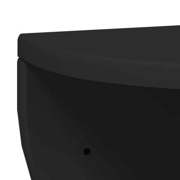 Wandregal Wandmontiert Schwarz 38 x 19 x 19 cm Holzwerkstoff