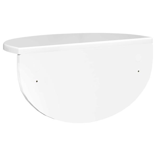 Wandregal Hochglanz Weiß 38 x 19 x 19 cm Holzwerkstoff