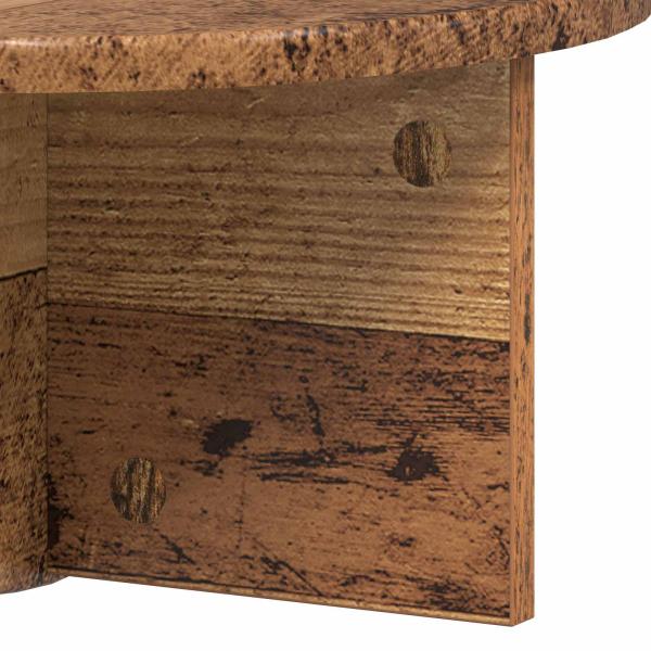 Wandregal Wandmontiert Altholz 38 x 19 x 19 cm Holzwerkstoff