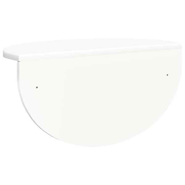 Wandregal Wandmontiert 2 pcs Weiß 38 x 19 x 19 cm Holzwerkstoff