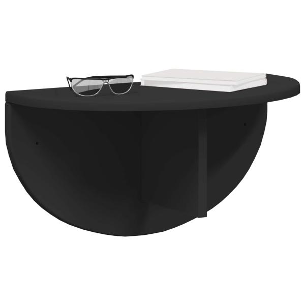 Wandregal Wandmontiert Schwarz 38 x 19 x 19 cm Holzwerkstoff