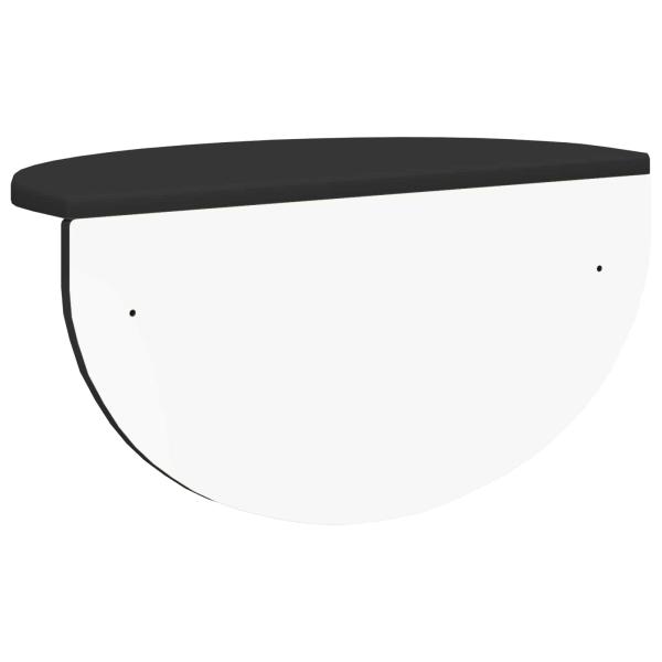 Wandregal Wandmontiert Schwarz 38 x 19 x 19 cm Holzwerkstoff