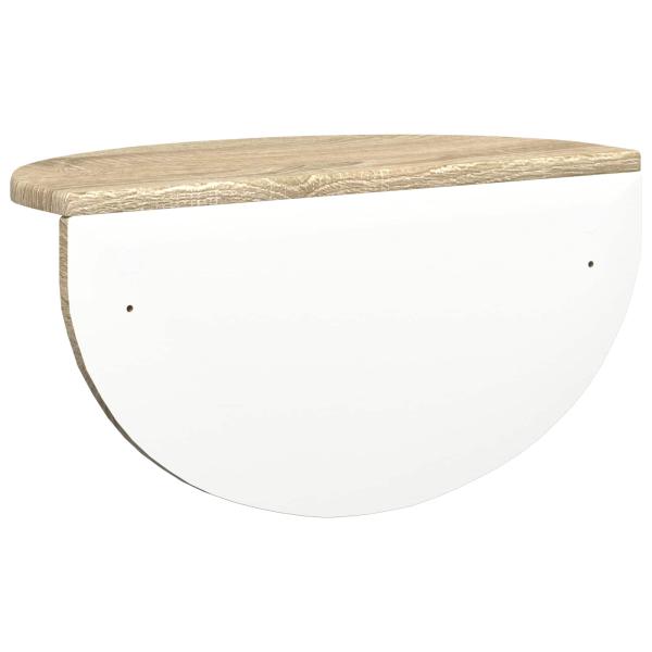 Wandregal 2 pcs Sonoma-Eiche 38 x 19 x 19 cm Holzwerkstoff