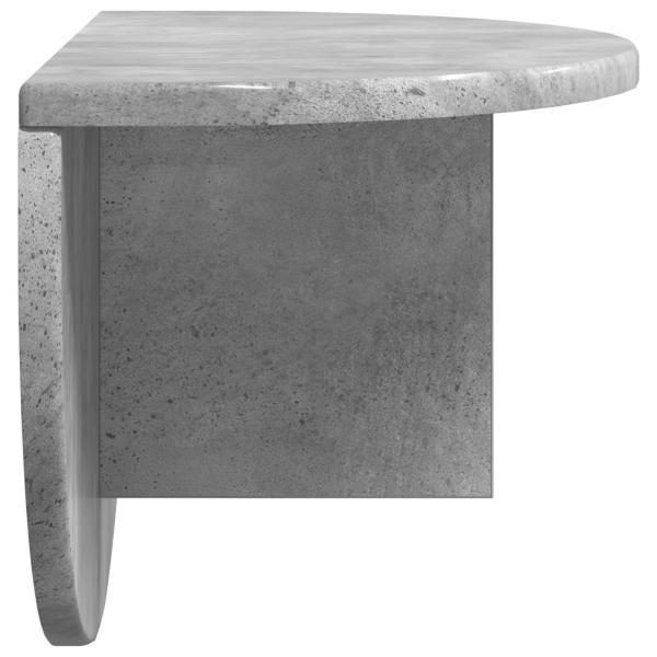 Wandregal 2 pcs Beton Grau 38 x 19 x 19 cm Holzwerkstoff