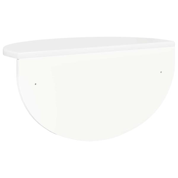 Wandregal Hochglanz Weiß 38 x 19 x 19 cm Holzwerkstoff