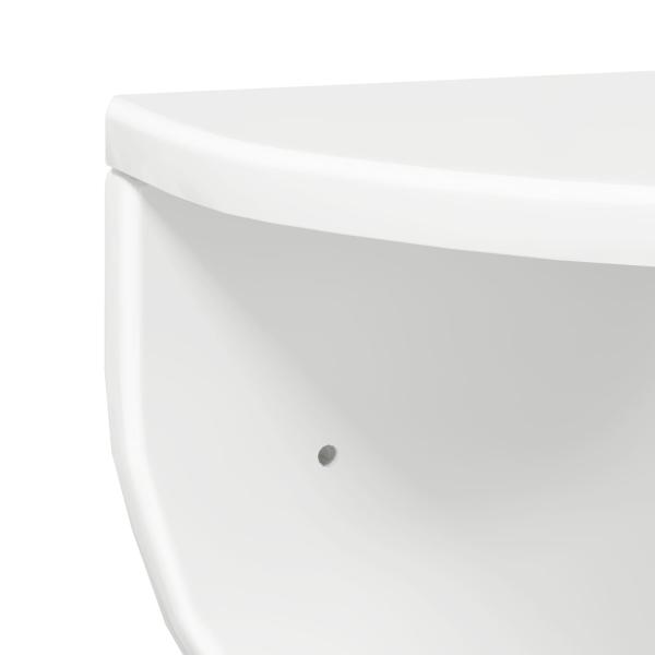 Wandregal Hochglanz Weiß 38 x 19 x 19 cm Holzwerkstoff