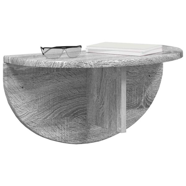 Wandregal 2 pcs Graues Sonoma 38 x 19 x 19 cm Holzwerkstoff