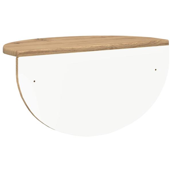 Wandregal 2 pcs Artisan-Eiche 38 x 19 x 19 cm Holzwerkstoff