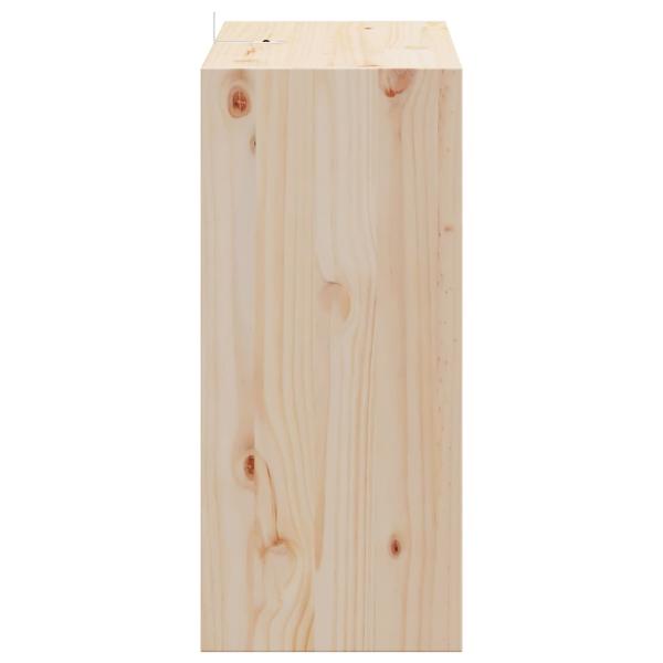 Weinregal 2 pcs Natur 56 x 25 x 56 cm Massives Kiefernholz