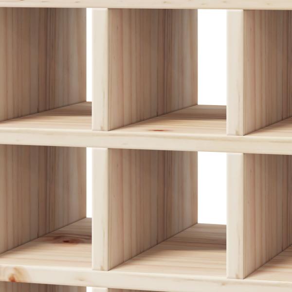 Weinregal 2 pcs Natur 56 x 25 x 56 cm Massives Kiefernholz