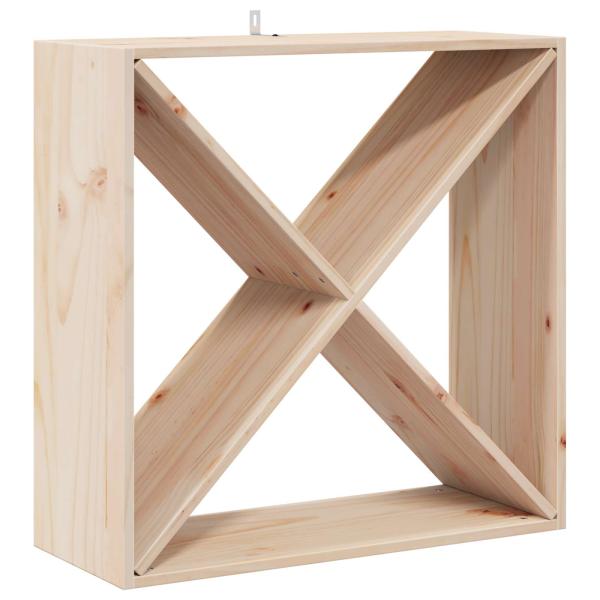 Weinregal 4 pcs Natur 62 x 25 x 62 cm Massives Kiefernholz