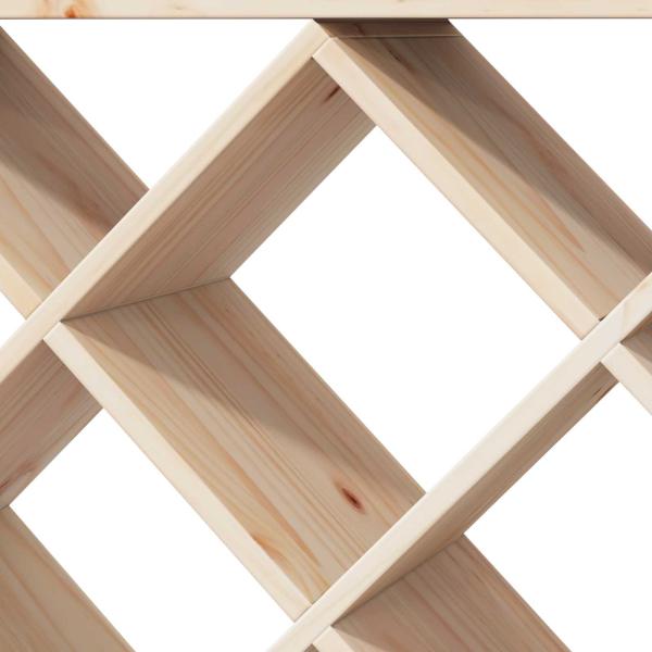 Weinregal 2 pcs Natur 62 x 25 x 62 cm Massives Kiefernholz