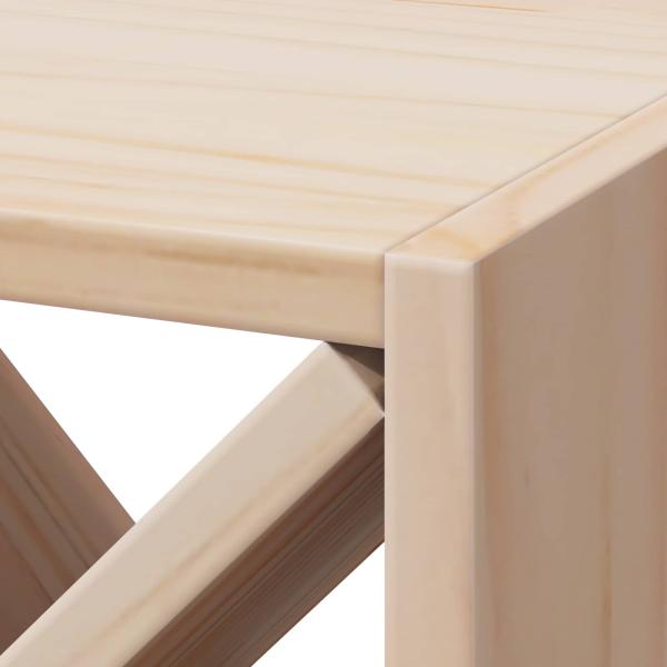 Weinregal 2 pcs Natur 62 x 25 x 62 cm Massives Kiefernholz